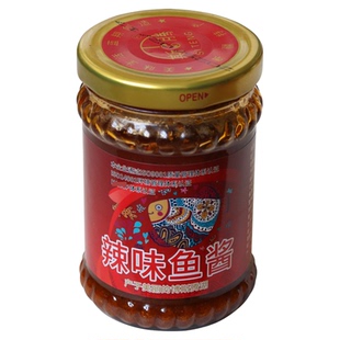 辣味鱼酱新疆博湖特产池沼公鱼蓝翔调味品即食鱼罐头175g*1瓶