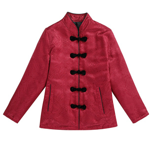 国风新中式羽绒服中老年女装白鸭绒老太太外套婚宴敬酒妈妈装礼服