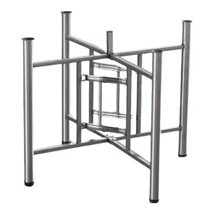 大圆餐桌支架钢化玻璃底座加厚铁艺定制伸缩架子圆形四脚折叠桌腿