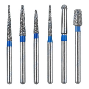 TR肩台车针牙科高速金刚砂抛光打磨头口腔备牙拔牙工具耐磨TR-11