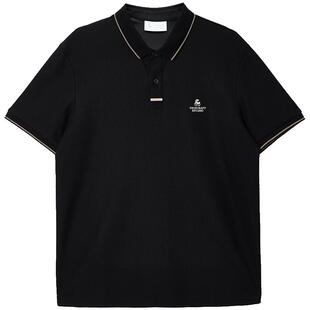 [凉感]杰克琼斯男装POLO衫夏新款冰丝商务休闲翻领半短袖T恤冰丝
