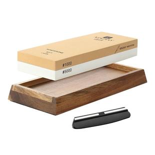 信作1000/5000目家用双面油石白刚玉磨刀石3000/8000专业抛光砥石