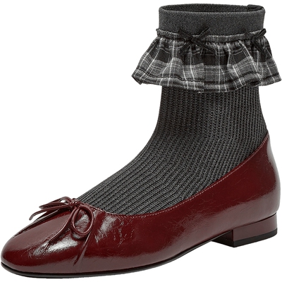 真美诗公主日记蝴蝶结甜美袜靴