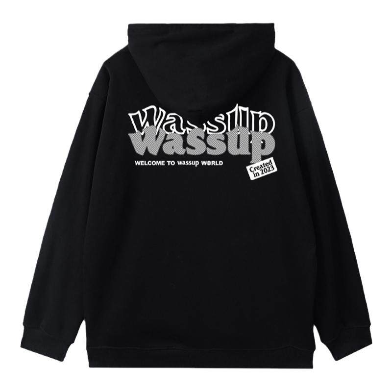 WASSUP潮牌重磅男女连帽卫衣