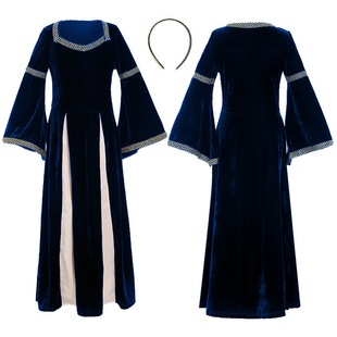 新款欧美复古宫廷服文艺复兴时期服装中世纪贵族服装西欧传统服装