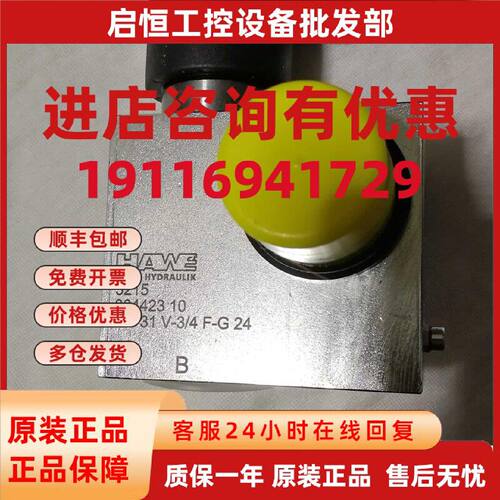 议价原装进口HAWE哈威 液压阀 EM31V-3/4F-G 24