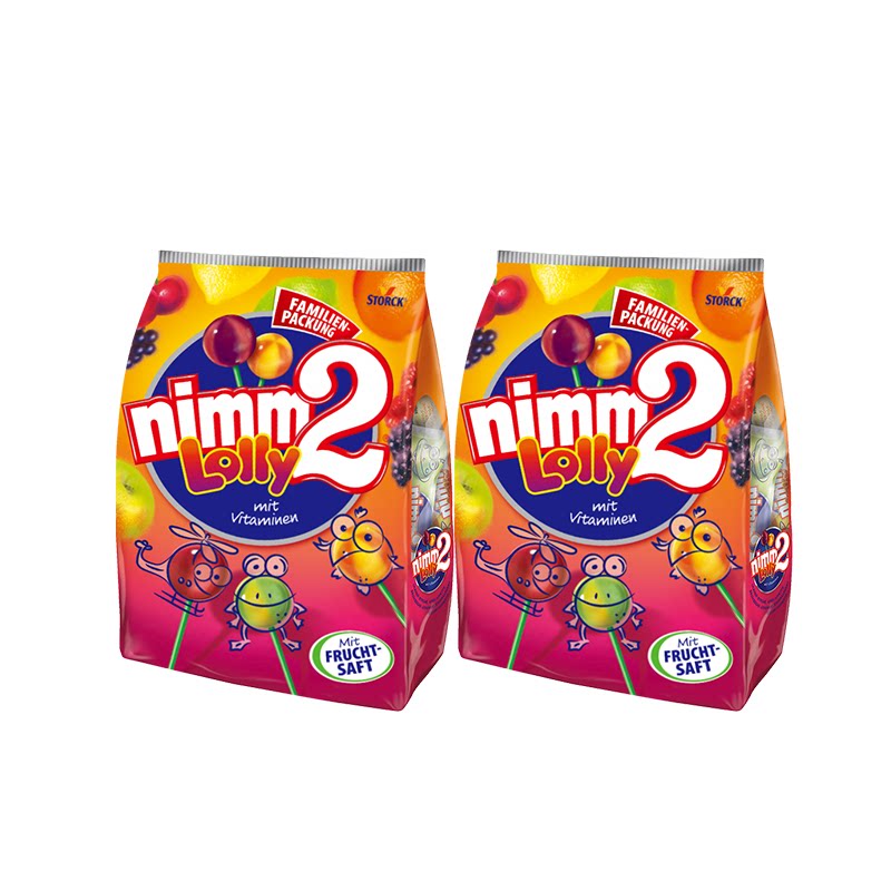 【德国进口】二宝nimm2官方维生素果汁儿童棒棒糖果零食 二宝维生实拍商品图