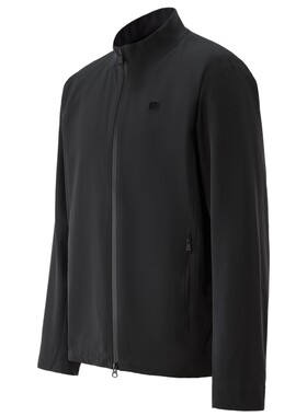 KOLON SPORT可隆软壳衣男士商务通勤双层编织立领软壳夹克外套