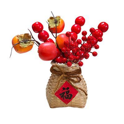 氛围烘托神器！仿真糖葫芦+柿子