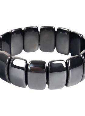 磁疗保健磁石手链磁性黑胆石手环