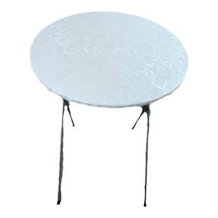 圆形松紧带皮桌套圆桌转盘套防水防油防烫桌面罩套免洗家用小桌布