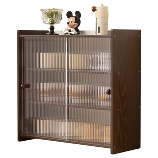 桌面收纳盒收纳柜茶具展示柜子餐具化妆品厨房水杯子置物架储物柜