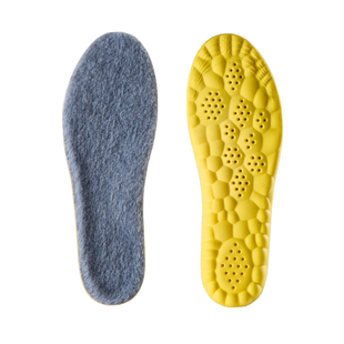 足力健真羊毛保暖鞋垫冬季加绒加厚男士女款东北冬天防寒吸汗防臭