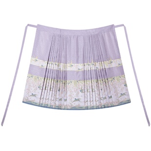 无贰集【黛山清游】春季立领斜襟长衫绣花云肩马面裙明制原创汉服