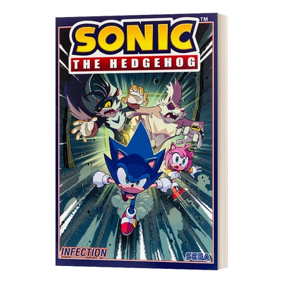 英文原版Sonic The Hedgehog  Vol. 4 Infection 刺猬索尼克第四卷 感染 音速小子 英文版 进口英语原版书籍儿童图书