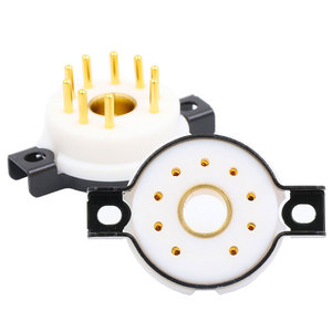 EIZZ特富龙大九9脚电子管管座特氟龙西电WE437 WE429 8233 WE418A