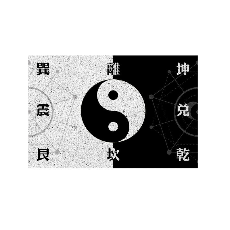 太极八卦道法自然道家丝圈地垫