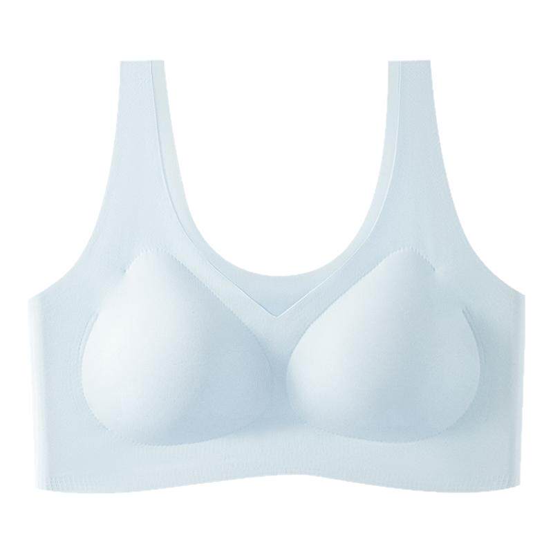 大奶糖无痕内衣女薄款大胸显小胸夏季聚拢美背跑步防震运动文胸罩