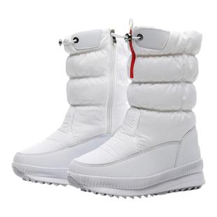 东北女士雪地靴加绒加厚保暖棉靴女靴子中筒靴防水防滑棉鞋冬旅行