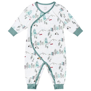 Nest Designs婴儿连体衣长袖哈衣爬服新生儿宝宝春夏秋短袖