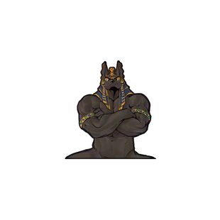 TLP反光车贴 古埃及阿努比斯摇Anubis动森法老 三角玻璃动漫贴纸