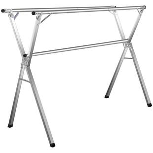 晾衣架落地折叠阳台不锈钢伸缩挂衣架双杆被子室外神器家用加粗