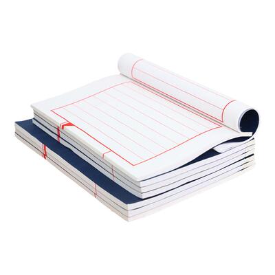 熟宣方格本小楷毛笔硬笔红八行