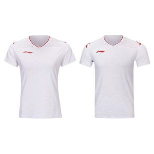 李宁羽毛球服汤尤杯大赛服男女同款比赛上衣短袖AAYW037 AAYW038