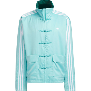 Adidas/阿迪达斯官方正品三叶草男女款新中式盘扣休闲外套JD3378