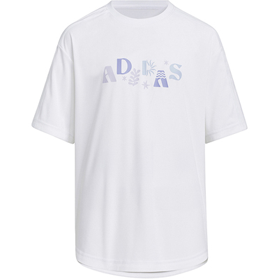 阿迪达斯儿童时尚圆领T恤