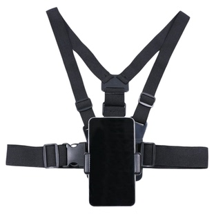 胸带手机支架固定第一人称视角拍摄设备挂脖胸带钓鱼vlog视频户外跑步直播挂胸口头戴式gopro配件防抖俯拍架