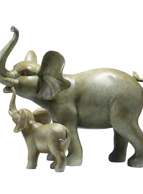 西安文创黄铜大象摆件吉祥如意