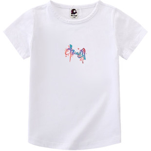 童装优质夏装新款简约百搭上衣温婉清新唯美中国风女童短袖T恤