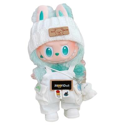 labubu娃衣坐坐平静玩偶配饰背带