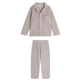 沫沫家童装冬装儿童毛绒睡衣2026冬季新款女童长袖休闲家居服套装