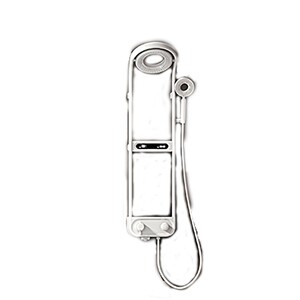 德国奥享白色数显智能恒温淋浴花洒套装可置物淋雨增压浴室淋浴器