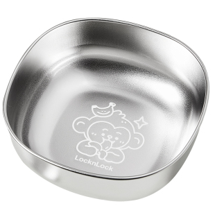 乐扣乐扣宝宝辅食碗婴儿专用吃饭碗316L不锈钢吸盘碗儿童餐具套装