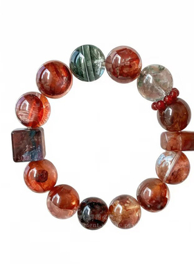 原创赤焰胶花红兔毛绿幽灵聚