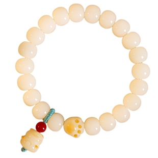 AJIDOU阿吉豆手链女款菩提手串高级感小众菩提串珠猫爪手串首饰品