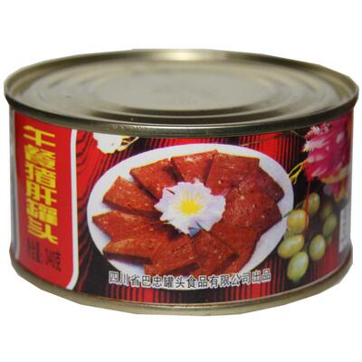 四川猪肝罐头猪肉食品午餐肉即食