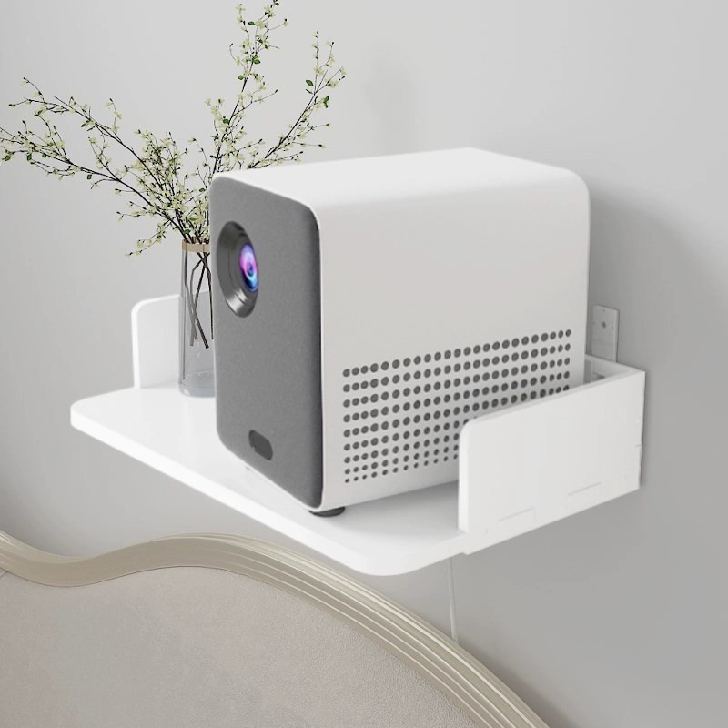 wifi路由器机顶盒免打孔置物架投影机小型壁挂支架投影仪床头托盘