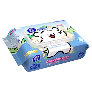 【蜂狂618】维达纯水线条小狗山茶花益生菌东方本草湿厕纸抽纸巾