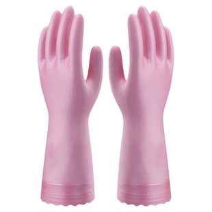 儿童手套加绒洗碗洗衣服防水冬季打扫橡胶手套清洁劳动课家务手套