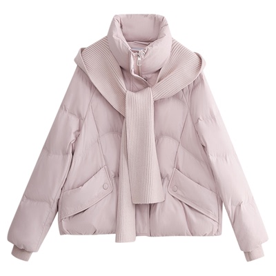 SeRinaBlue时尚女士白色羽绒服