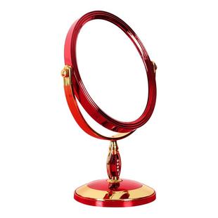 结婚镜子陪嫁一对新娘专用化妆镜子婚庆用品红色木梳子喜镜子套装