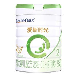 合生元爱斯时光有机新国标较大婴儿配方奶粉2段700g进口6-12月