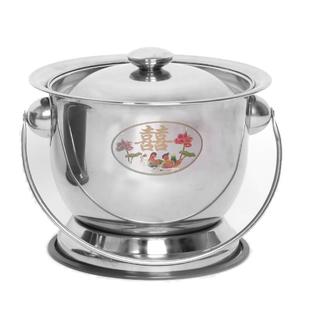 不锈钢尿罐子家用起夜桶痰盂儿童成人老人卧室高脚加厚孩室内马桶