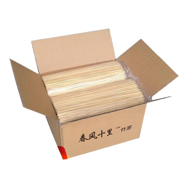 春风烧烤竹签整箱批发光滑有韧性