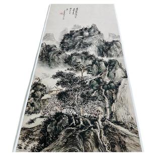 黄宾虹峨眉龙门峡图书画山水国画真迹高清微喷仿古挂轴装临摹饰画