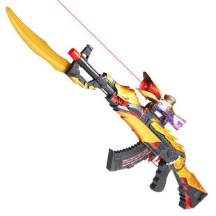 黄金抛壳软弹枪玩具带刺刀儿童98K吃鸡装备狙击枪可发射军训模型